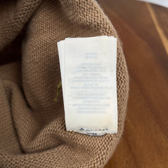 Polo Ralph Lauren Rolled Hem Wool Cashmere Beanie Hat Womens Knit Headwear